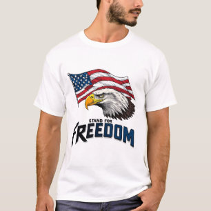Stand for Freedom USA Flag Patriotic Gift T-Shirt