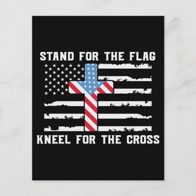 Stand For The Flag Kneel For The Cross (Front)