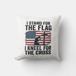 Stand for the Flag Kneel for the Cross Shirt Desig Cushion