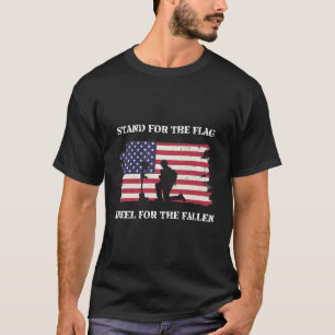Stand For The Flag Kneel For The Fallen Hoodie T-Shirt