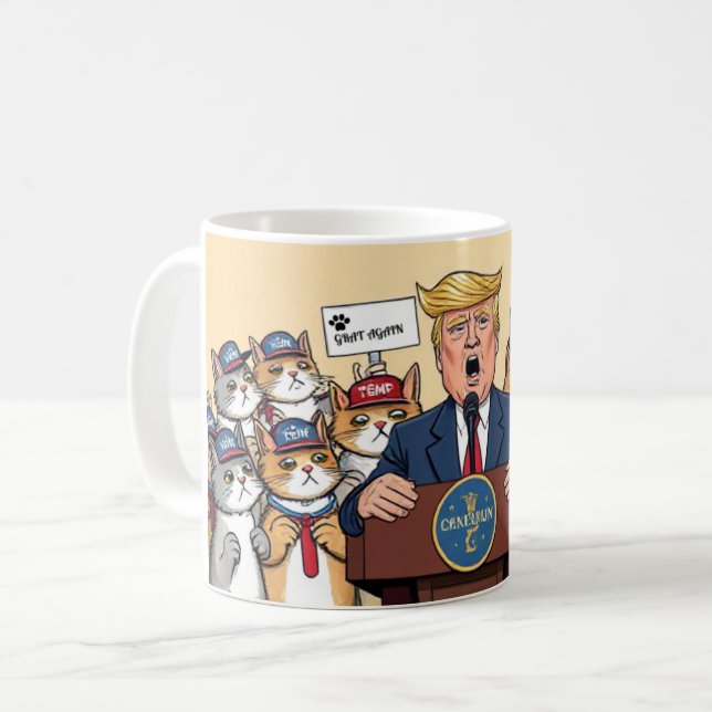 Stand For Your Cat Coffee Mug (Front Left)