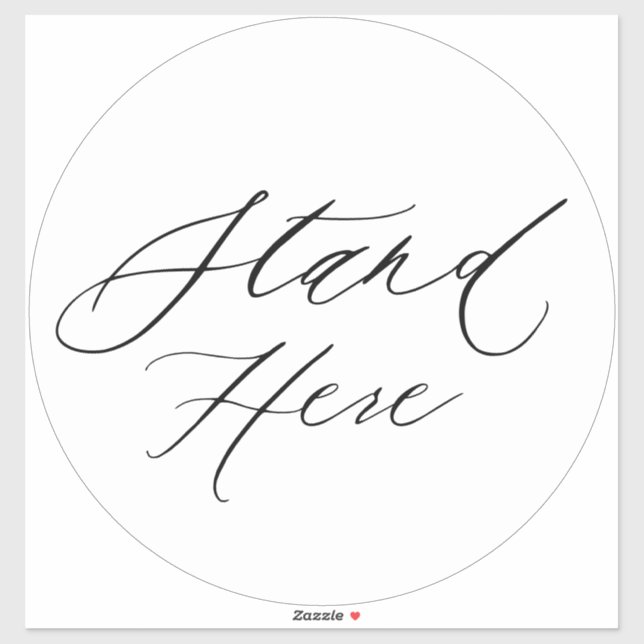 Stand Here Large Floor Marker Social Distance Shop (Sheet)