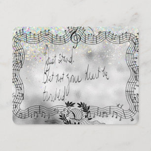 Stand. Let Not Your Heart Be Troubled Scripture Enclosure Card