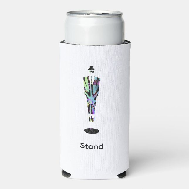 Stand Man  Seltzer Can Cooler (Seltzer Front)