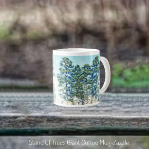 Stand Of Trees Large Coffee Mug