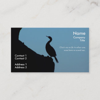 Stand Out Cormorant Business Card