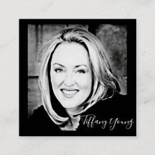 STAND OUT! Customise your photo business cards. Square Business Card