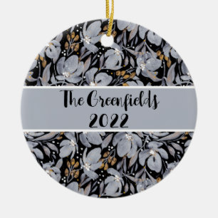Stand Out Floral Customisable Ceramic Ornament