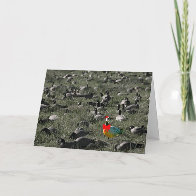 Stand Out Goose holiday card (Front)