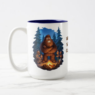 Stand Out Sasquatch Two-Tone Coffee Mug