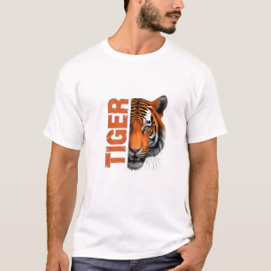 Stand Out with Our Tiger Distressed Print T-Shirt