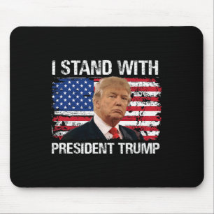 Stand President Trump American Flag Trump 2024 Men Mouse Mat