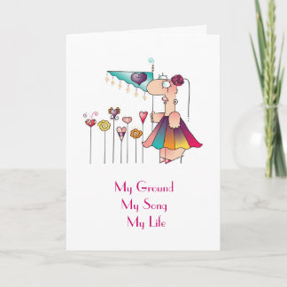STAND, SING, LIVE! by April Greeting Card