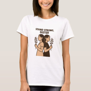 Stand Strong Sister Empowerment Feminist T-Shirt