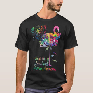 Stand Tall And Stand Out Tee Autism Awareness Mont