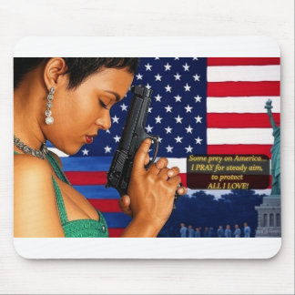 Stand Tall and Steady for Freedom! Mouse Mat