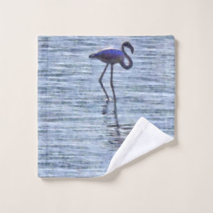 Stand Tall Flamingo Watercolor Wash Cloth
