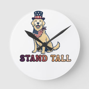 STAND TALL ROUND CLOCK
