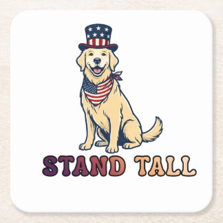 STAND TALL SQUARE PAPER COASTER