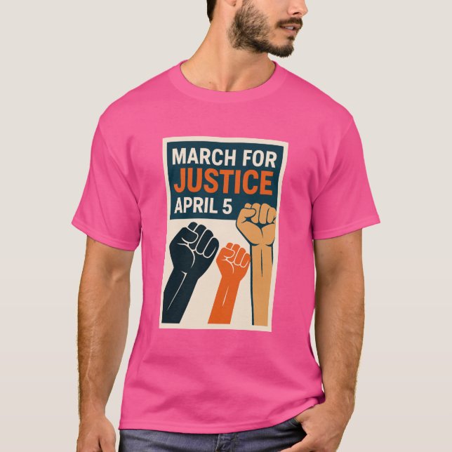 Stand Together – April 5 Justice March Shirt (Front)
