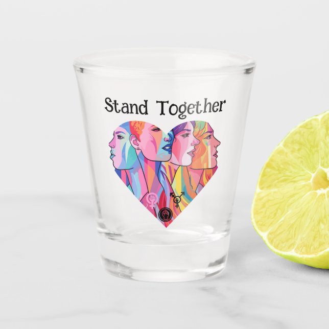 Stand Together Shot Glass (Front)