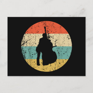 Stand Up Bass Shirt - Vintage Retro Music Postcard