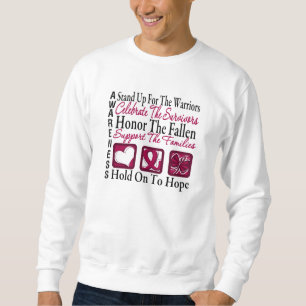 Stand Up Celebrate Honour Collage Multiple Myeloma Sweatshirt