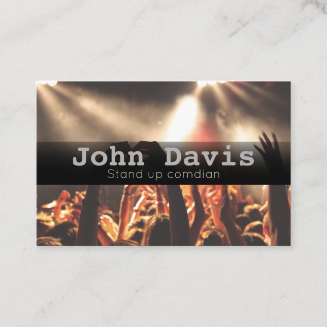 Stand up comedian business card (Front)