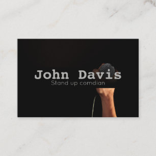 Stand up comedian business card