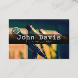 Stand up comedian business card