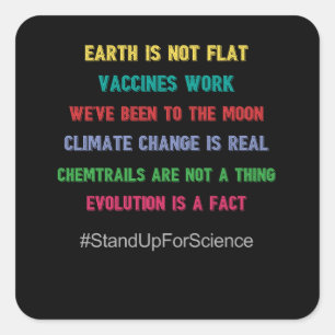 Stand Up For Science Square Sticker