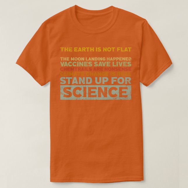 Stand Up For Science T-Shirt (Design Front)