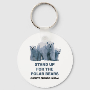Stand Up for the Polar Bears Key Ring