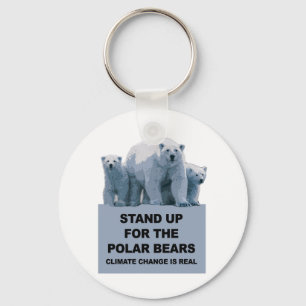 Stand Up for the Polar Bears Key Ring