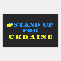 # Stand Up For Ukraine Stickers Ukrainian Flag