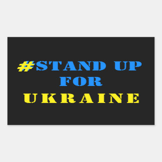 # Stand Up For Ukraine Stickers Ukrainian Flag