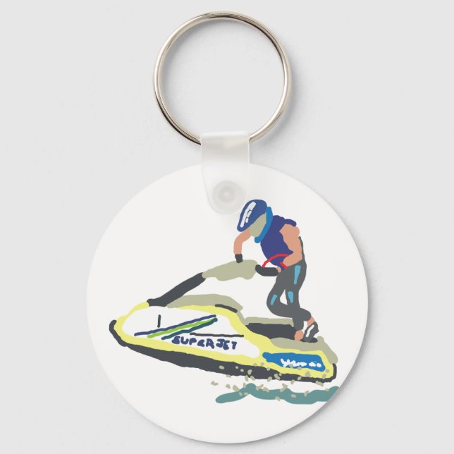 Stand Up Jet Ski SuperJet Key Ring (Front)