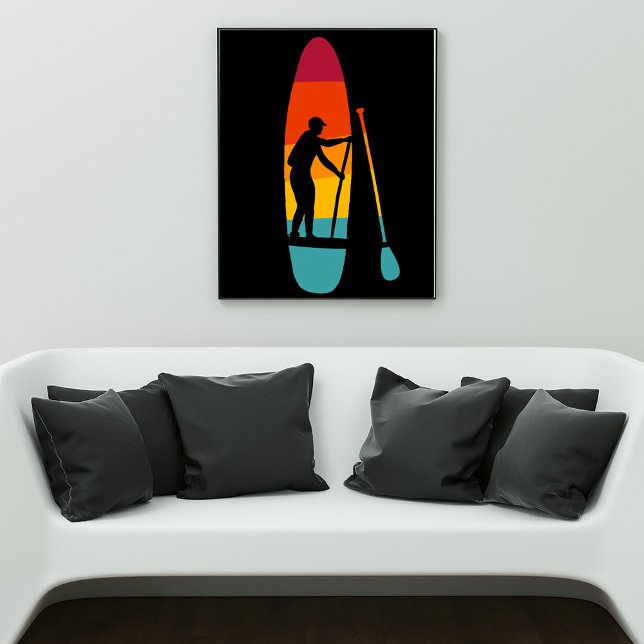 Stand Up Paddle Board SUP Paddle Boarding Graphic Poster (Creator Uploaded)
