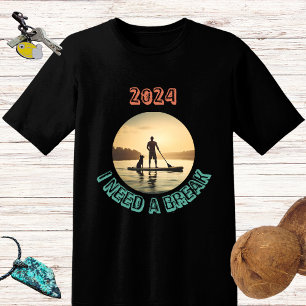 Stand up paddle board surfing with dog T-Shirt
