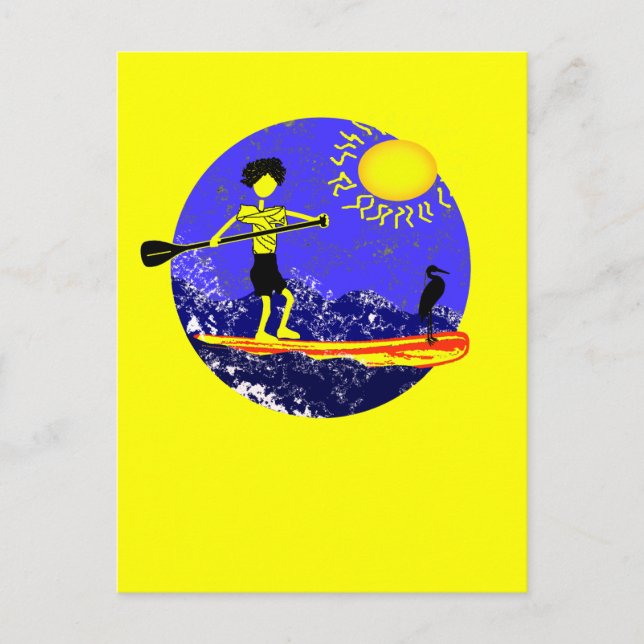 Stand Up Paddle Design Postcard (Front)