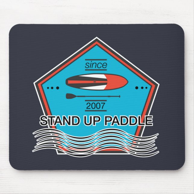 Stand Up Paddle Poster Mouse Mat (Front)