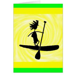 Stand Up Paddle Silhouette Design