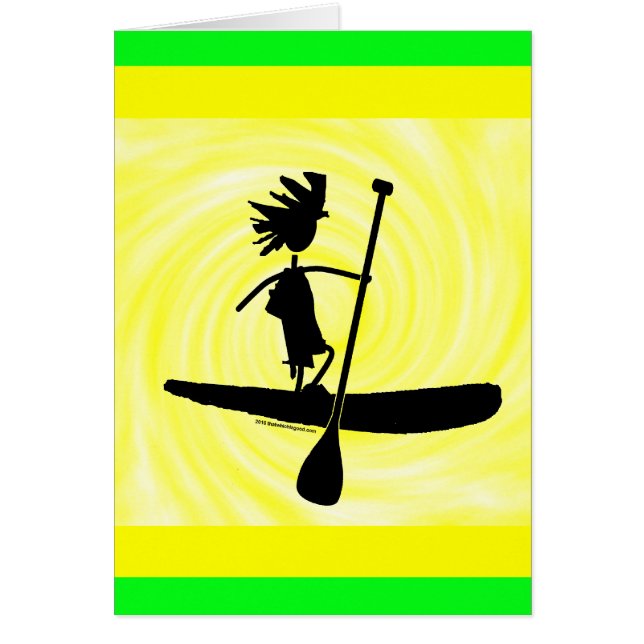 Stand Up Paddle Silhouette Design (Front)