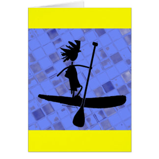 Stand Up Paddle Silhouette Design