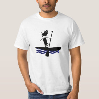Stand Up Paddle Silhouette Design T-Shirt