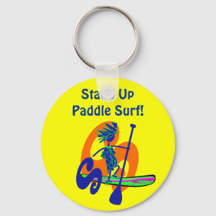 Stand Up Paddle Surf Design Key Ring