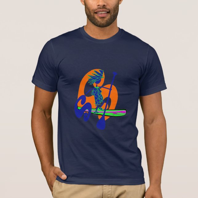 Stand Up Paddle Surf Design T-Shirt (Front)