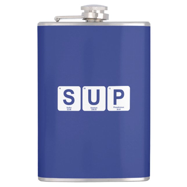 Stand Up Paddleboarding Hip Flask (Front)