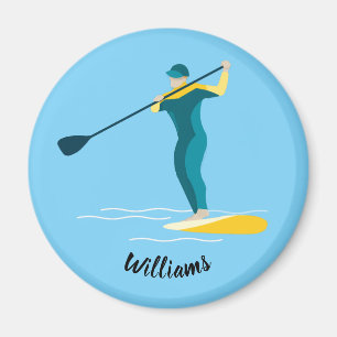 Stand Up Paddleboarding Magnet