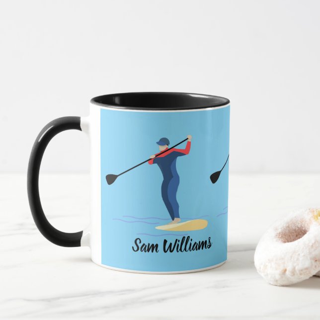 Stand-up Paddleboarding Mug (With Donut)